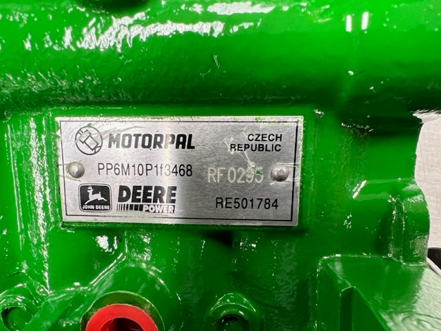 Deere Injection Pump RE503877 SE500223 Motorpal Pump # PP6M10P1F3468 (SKU: PP6M10P1F3468)